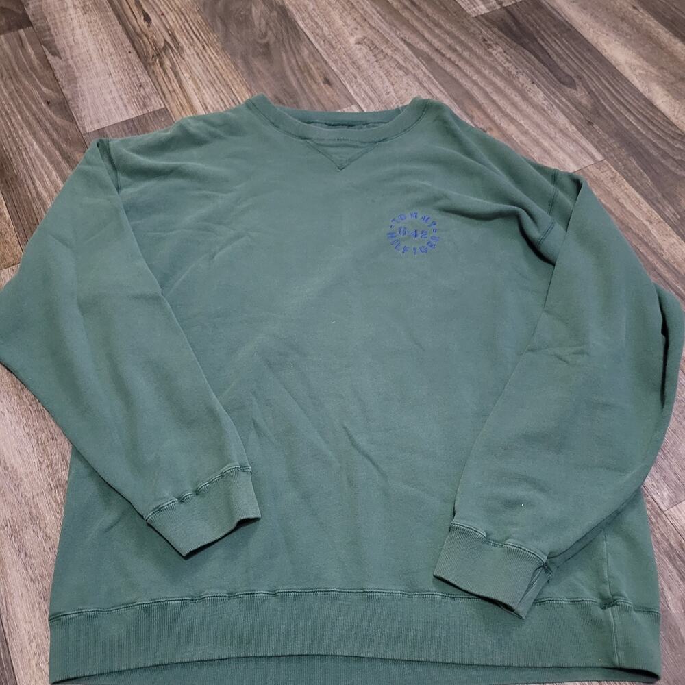 Vintage‎ Tommy Hilfiger 90s Y2K Green Knit Sweatshirt Size Large 0-42